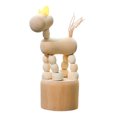 thumbnail image 1 of Cheers Statue Model Educational Multipurpose Wood Cartoon Dancing DIY Animal Ornament for Kids, 1 of 7