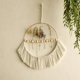 thumbnail image 3 of Colgante de Cuerda de Algodón con Cuentas de Madera Bohemias, Tejida, Colgante de Pared Redondo, Decoración del Dormitorio del Hogar, 3 of 6