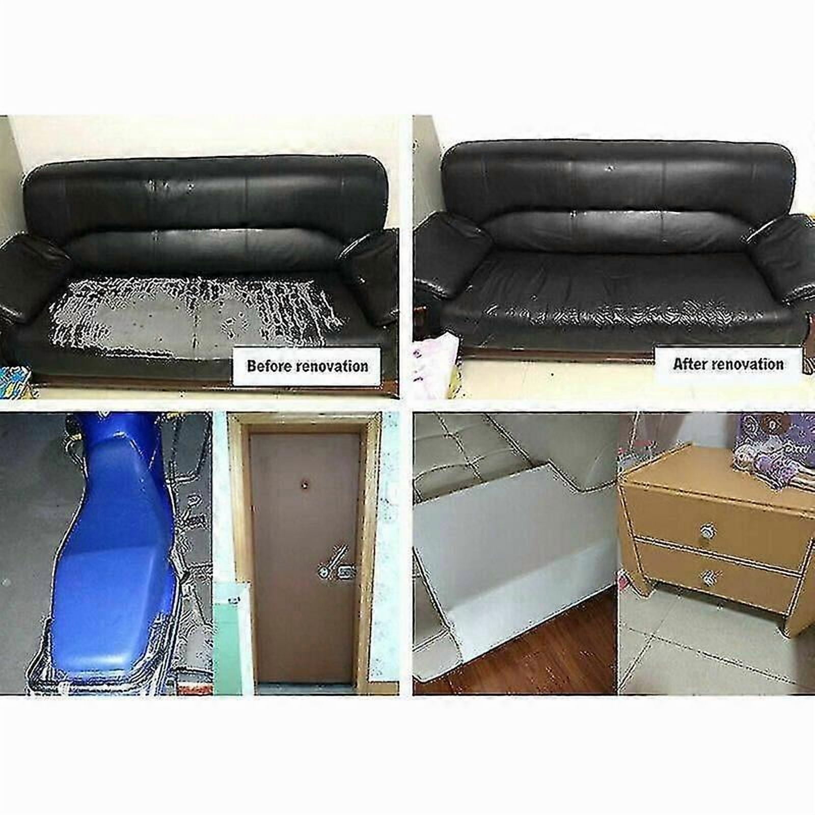 Self Adhesive Leather Repair Patch Couch Sofa Car Seat Chair Renovation Sticker 20x25cm Dark brown