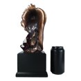 thumbnail image 5 of Large 12" American Bald Eagle On Star Spangled Banner Flag Bust Statue With Base, 5 of 6