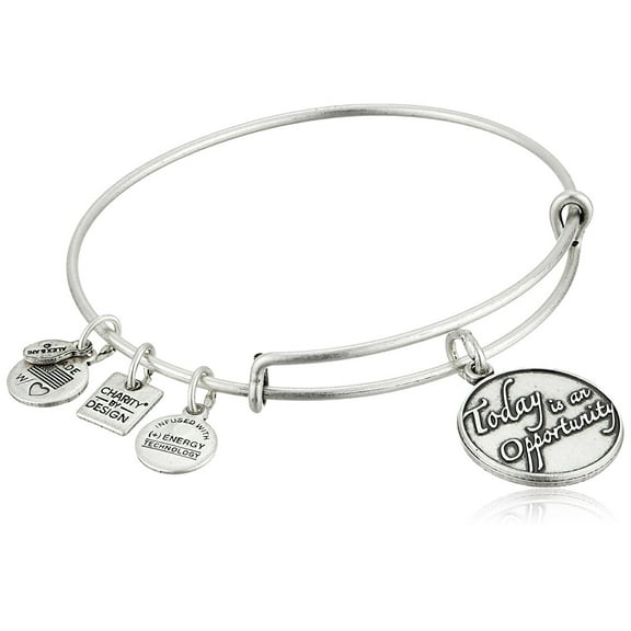 TODAY IS AN OPPORTUNITY Russian Silver Bangle With Tag Card & Box