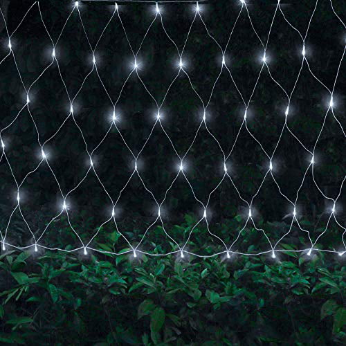 LED Net Mesh Fairy String Decorative Lights 192 LEDs 9.8ft x 6.6ft with 30V Safe 