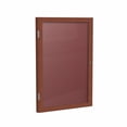 thumbnail image 5 of Ghent's Vinyl 36" x 30" 1 Door Enclosed Flannel Letterboard in Burgundy Red, 5 of 6