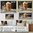 thumbnail image 4 of Designart "Dreamy Frozen Coffee Frappe I" Coffee Canvas Wall Art, 4 of 7