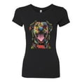 thumbnail image 3 of My Favorite Breed is The One In Need | Colorful Labrador Dog | Dean Russo Art Animal Lover Womens Slim Fit Junior Tee, Black, XL, 3 of 5
