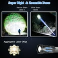 thumbnail image 2 of Sogidon Rechargeable Flashlights High Lumens LED Hanheld Flash Light with 7 Modes and Side Light, Black, 2 Pack, 2 of 6