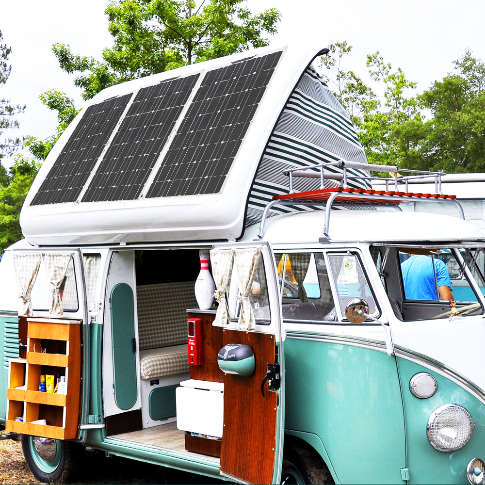 XINPUGUANG 200W Flexible Solar Panel 2X100W Monocrystalline Solar Charging for RV Boat Camping