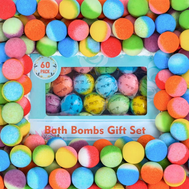 Set de bombas de baño PickMora, 60 unidades, suministros de baño orgánicos naturales