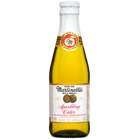 Martinelli's Gold Medal Sparkling Cider 100% Juice from Apple, 8.4 Fl.