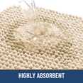 thumbnail image 2 of Smiry Chenille Bathroom Rugs 24x16, Rubber Backing Washable Bath Mats for Bathroom Floor, Beige, 2 of 9