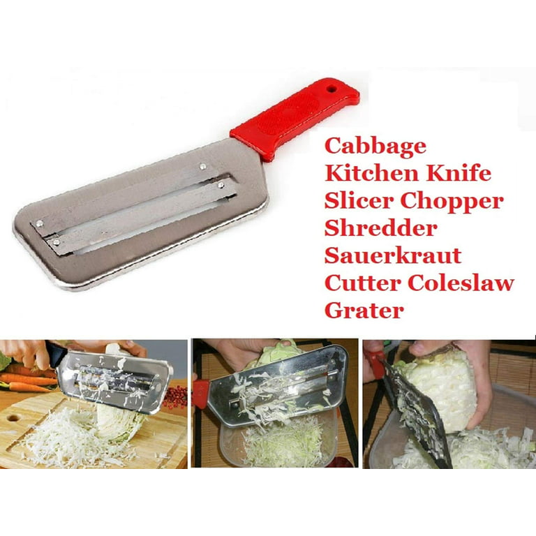 For Sauerkraut Coleslaw 2 Slice Fish Cabbage Shredder Slicer Knife Carbon  Steel