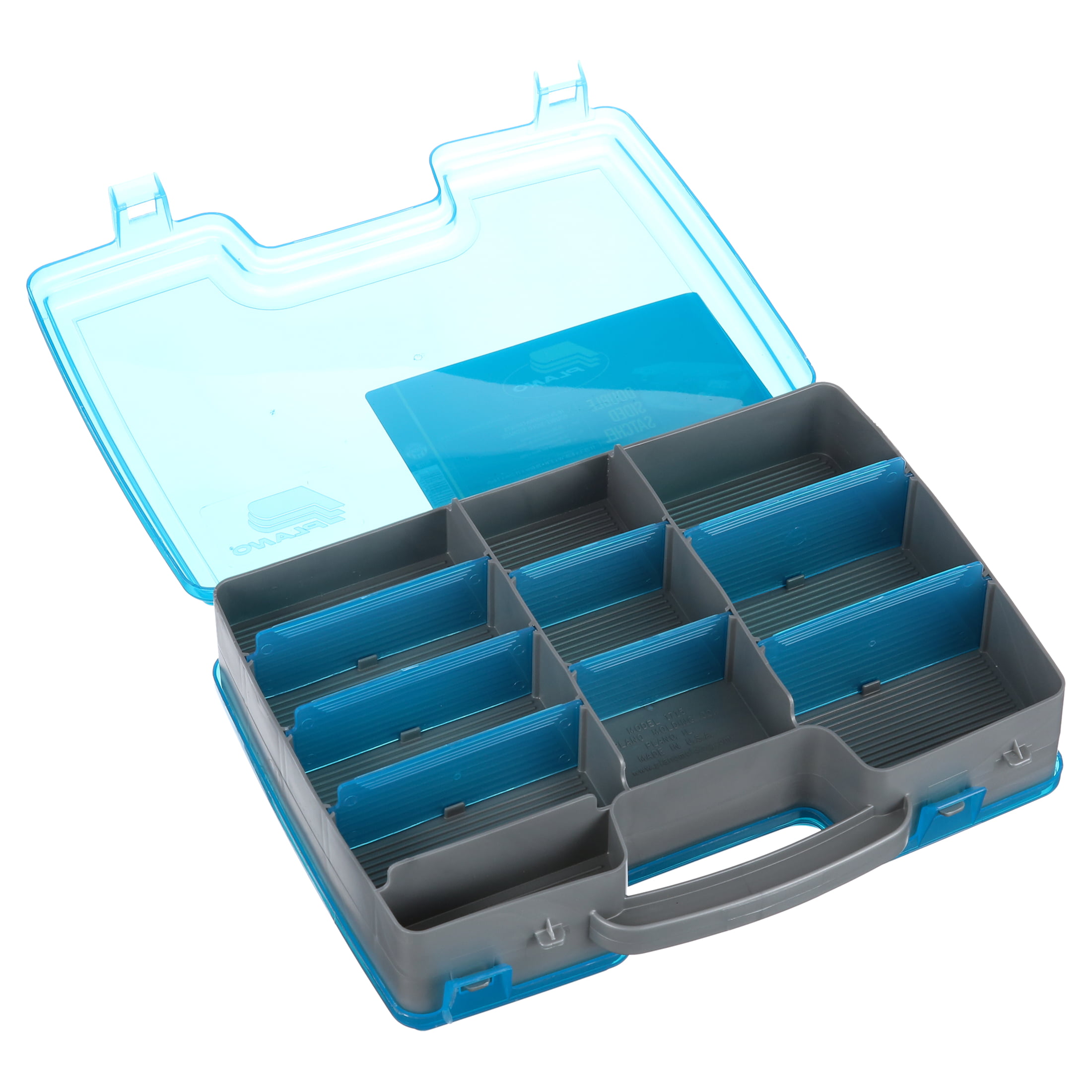 Plano Fishing Two-Sided Tackle Box Organizer, Blue, Large 