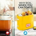 thumbnail image 2 of Nostalgia 2-Slot Oscar Mayer Bun and Hot Dog Toaster with Removable Hot Dog Cage and Mini Tongs, Yellow, 2 of 7