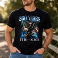 thumbnail image 2 of Eagle and Flag 250 Years 1776-2026 250th Birthday T-Shirt Graphic Tee, America Eagle Shirts for Men, 250th Independance Shirts, 2 of 2