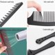 thumbnail image 4 of 3 Pieces Combs Set - Black Wide Toothed Comb Hairdressing Combs Heat Resistant Anti-static Detangling Hair Comb Cutting Combs, 4 of 5
