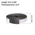 thumbnail image 2 of Uxcell Foam Insulation Tape Self Adhesive 6.56 Feet 0.79" x 0.2" Weather Stripping Door Seal Strip for Doors and Window, 2 of 4