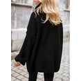 thumbnail image 4 of PRETTYGARDEN Women's Knit Oversized Sweater Fall Fashion Casual Long Sleeve Turtleneck Chunky Pullover Tops Winter Clothing, 4 of 7