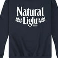 thumbnail image 3 of Natural Light - Logo - Men's Crew Fleece Sweatshirt, 3 of 5