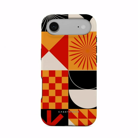 CASETEROID Tough Case for iPhone 17 Air – Dual-Layer Protection, Shockproof [Compatible with MagSafe] – Eclectic Mosaic Case