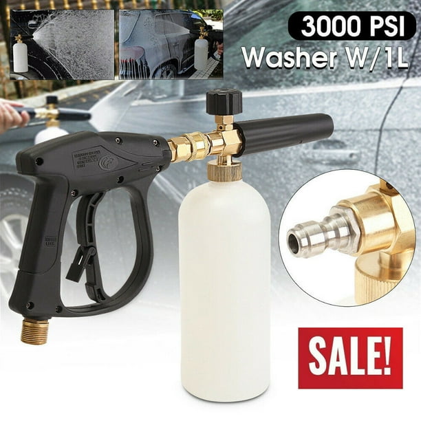 Adjustable 1/4" F Inlet Snow Foam Lance Washer Soap Pressure Bottle Car Wash Gun