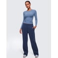 thumbnail image 5 of CRZ YOGA Softembrace Long Sleeve Shirts for Women Casual Tops Soft Basic T-Shirts, 5 of 6