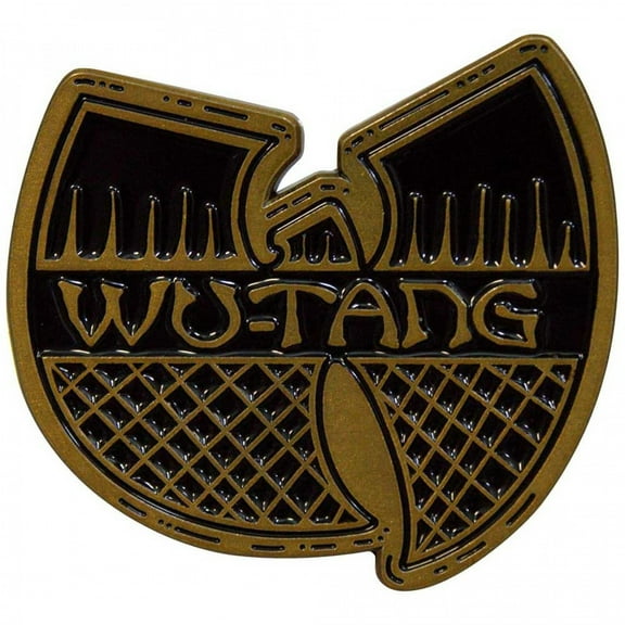 Wu-Tang Clan Black and Gold Logo Badge Pin