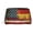 Silver, variant on Waterproof PU Leather Toiletry Cosmetic Bag Vintage German America Flag Portable Travel Makeup Organizer Bag for Women Gold