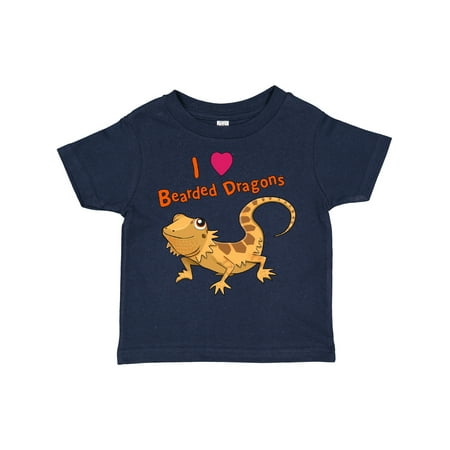 

Inktastic I Love Bearded Dragons Boys or Girls Toddler T-Shirt