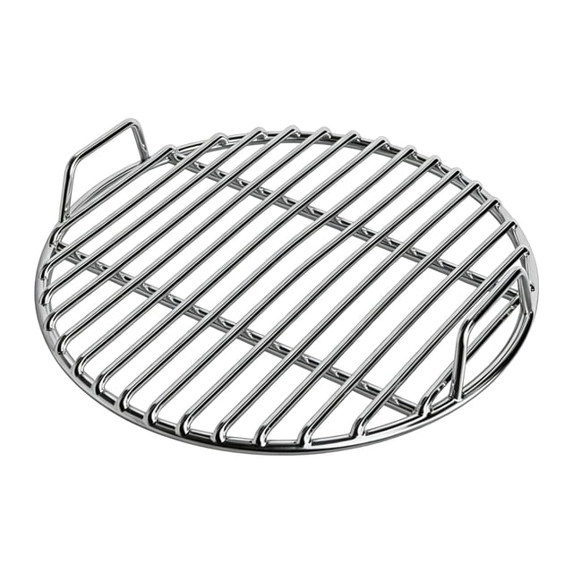 Grille de Gril en Acier Inoxydable, Grilles Rondes de Cuisson Extra Épaisses de Remplacement avec Poignée pour Pique-Nique et Cuisson Extérieure, Grille en Acier Inoxydable