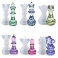 thumbnail image 1 of Juego Moldes Silicona Ajedrez 7 Uds Bsvklp Duraderos para Manualidades DIY, 1 of 8