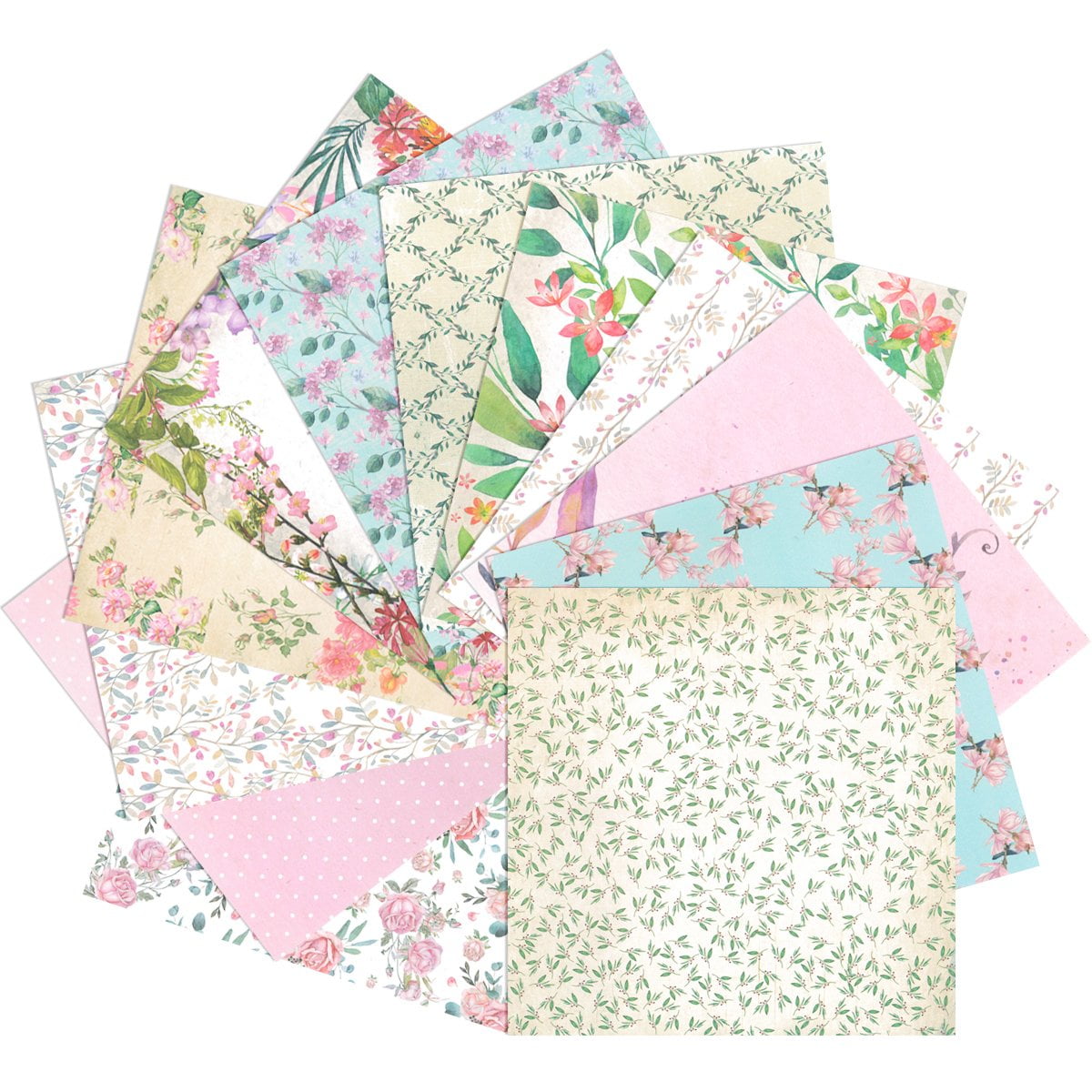 Floral Fantasies Decorative Paper For Scrapbooking: Paper Craft Supplies  For Scrapbooking, Decoupage, Origami, Journaling & Gift Wrapping  (Decorative Paper For Papercrafting): Papery, GenJoLei: : Books