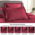 thumbnail image 4 of Superior Geometric Fret Cotton Decorative Bedspread and Sham Set, Twin, Burgundy, 4 of 9
