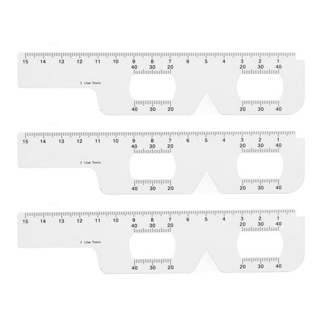 Eye Distance Ruler,3Pcs Eye Measurement Ruler Eye Measurement Ruler ...