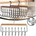 thumbnail image 2 of Clearance Under $2 Wooden Tie and Belt Hanger, Rotating Hook Organizer for Closet and Wardrobe Style B, 2 of 4