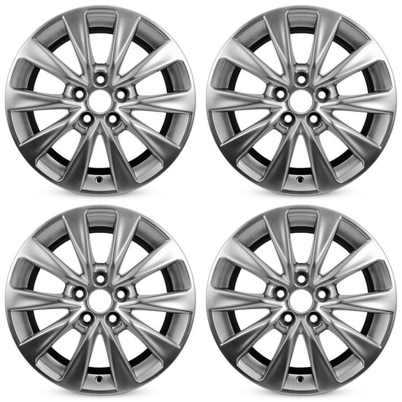 For Toyota Camry OEM Design Wheel 17" 17x7 2015-2017 Hyper Silver Set of 4 Replacement Rim