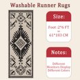 thumbnail image 6 of Hallway Runner Rug 2'x6' Washable Area Rugs Non Slip Laundry Rug Runner Floor Carpet Runners for Hallways Entryway Laundry Room Kitchen, 6 of 11