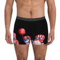 thumbnail image 2 of Goofa Happy Independence Day Gnome Printed Men's Boxer Briefs Underwear, Moisture-Wicking Underwear, Trunk,Soft and Breathable Cotton Underwear-, 2 of 9