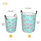 thumbnail image 3 of Fotbe Colorful Sweet Donuts Cesto de Ropa con Asas, Cesto Impermeable de Gran Capacidad, Bolsa de Lavado para Dormitorio, Cesto de Ropa con Ruedas y Asas-Small, 3 of 6