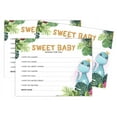 thumbnail image 2 of Inkdotpot Wishes For Baby Cards For Baby Shower - Boy, Girl Baby Shower Party Collection, Dinosaur Theme, Wishes For The Baby Cards, Activities Party Supplies - Pack Of 50, 2 of 6