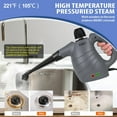 thumbnail image 3 of EAVE Handheld Steam Cleaner,12 in 1 Set Portable Steamer for Cleaning, with Steam Lock Button for Hands-free Steaming, Pressurized Hand Held Car Steamer for Furniture, Upholstery,Tile Grout, Home Use, 3 of 11