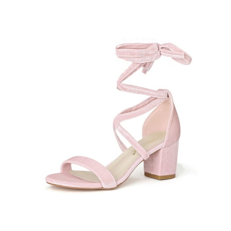 open toe lace up heel sandals