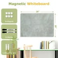 thumbnail image 4 of Frameless Magnetic Whiteboard Dry Erase White Board 28"x20" Decorative White Board for Wall with Concrete Pattern White Board for Home Office Decor, Bedroom, Kitchen, Classroom with Accessories, 4 of 9