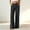 #0152-Dark Gray, variant on Womens Casual Pants, Solid Linen Blend Straight Leg Trousers, Elastic High Waist with Pockets, Loose Comfy Long Bottoms Gift