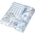 thumbnail image 2 of Levtex - Galapagos - Quilted Throw - 50x60in. - Coastal - Blue, Grey, Taupe and White - Reversible Pattern - Cotton Fabric, 2 of 3
