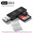 thumbnail image 1 of Lector de tarjetas USB 3,0/2,0 de alta velocidad 2 en 1 multifuncional compatible con computadora TF + SD, cámara para tableta, montado en el coche，computadora portátil, 1 of 5