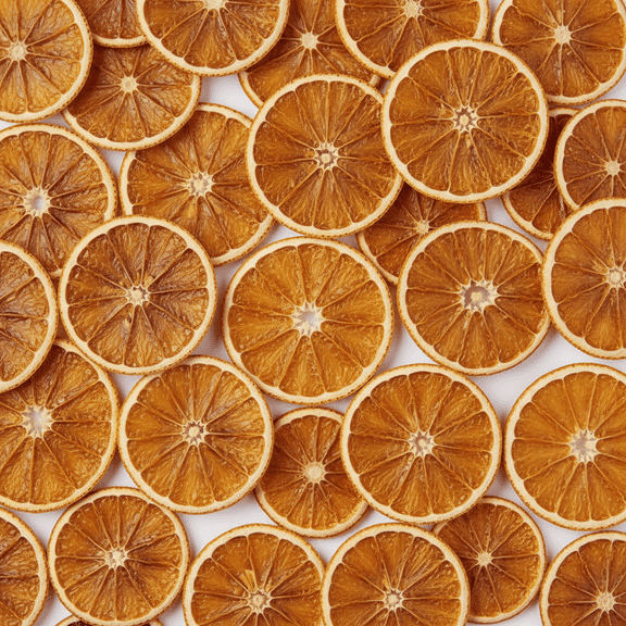 LAVA Premium Dehydrated Orange Slices, Made in the USA, 100% Natural Dried Navel Orange Wheels. Great for Old Fashioned, Water, Tea, Desserts, Snack. 3oz Resealable Bag.