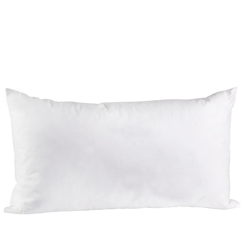 Feather 14 x 24 White Lumbar Pillow Insert