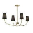 thumbnail image 3 of Trade Winds Betty 4-Light Chandelier in Natural Brass, 3 of 5