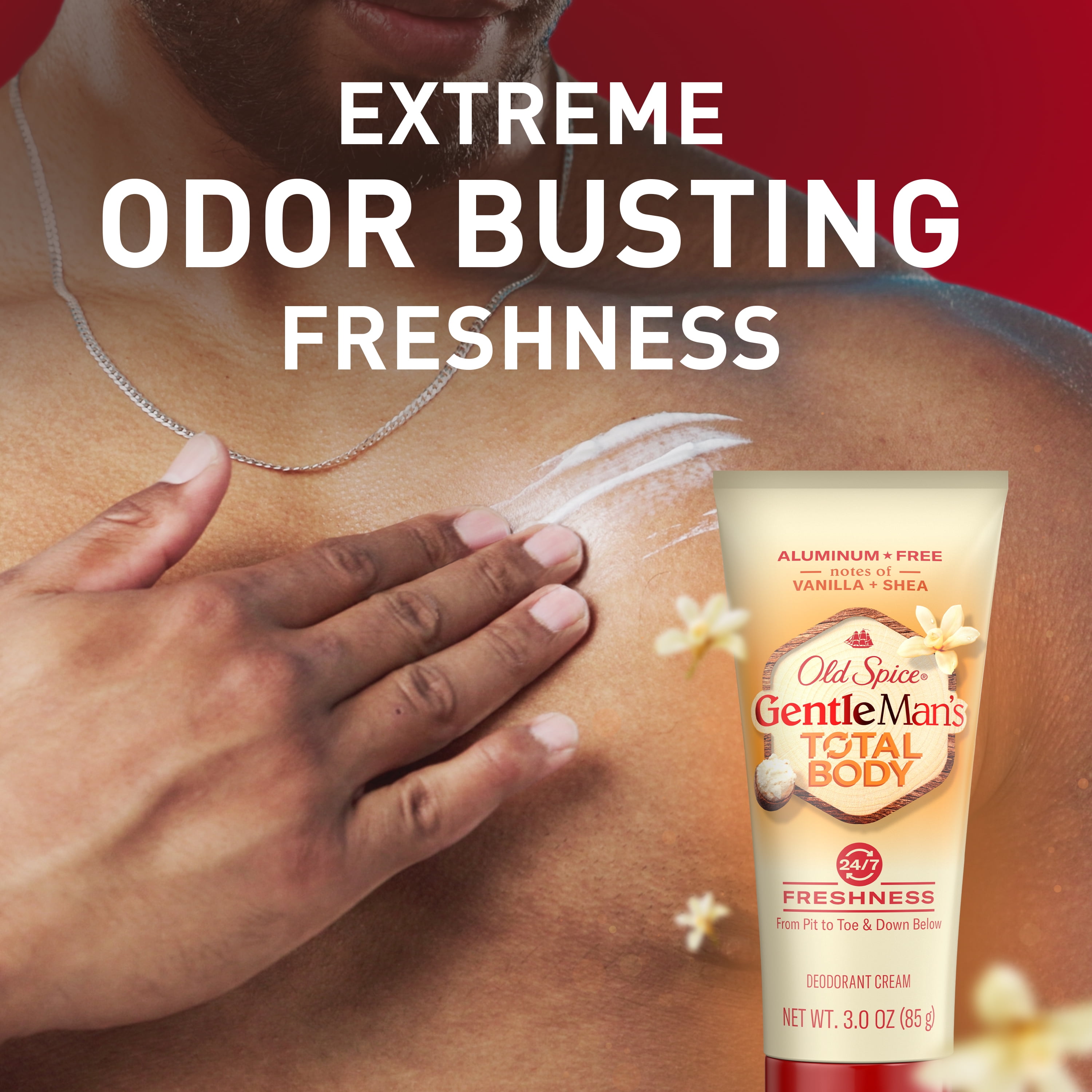 Old Spice GentleMan's Blend Total Body Deodorant, Vanilla +