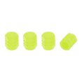 thumbnail image 1 of 4 Piezas de tapas de vástago de válvula de llanta fluorescentes para automóvil, camión, motocicleta, bicicleta, cubiertas decorativas de poliestireno amarillo fluorescente 8x16mm, 1 of 1